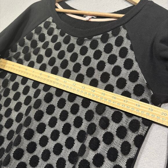 Bongo Mesh Dot Overlay Shirt XL Casual Long Sleeve Streetwear Retro Skater Surf - Picture 5 of 5